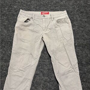 Arizona Jean Company gray casual jeans with red label